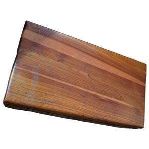 LANE Mini Cedar Chest Hinged Jewelry Trinket Box 9x5x4in Glendive Montana Vtg